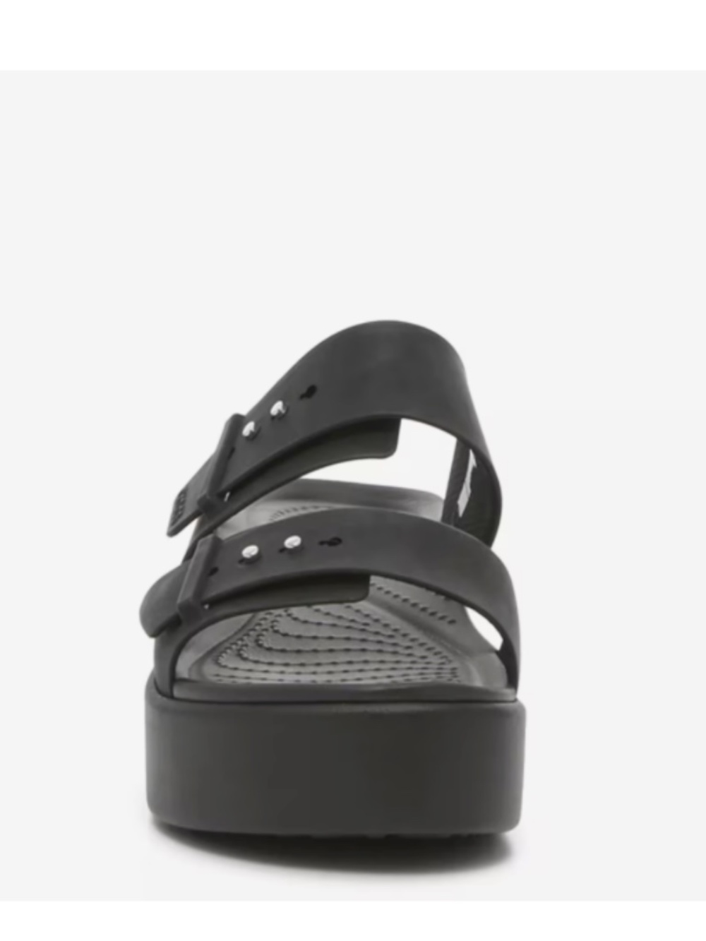 Crocs Brooklyn Low Wedge Sandal Black Sz 6